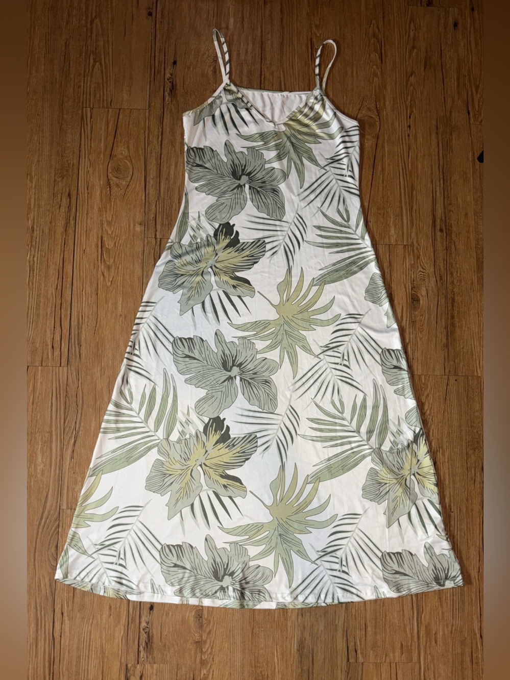 Tropical Print Maxi Dress